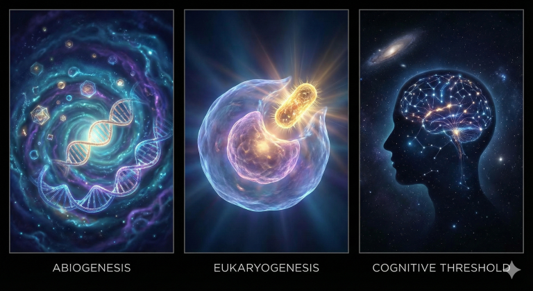 From Slime to Shakespeare: Beating the Biological Odds (Great Filter)
